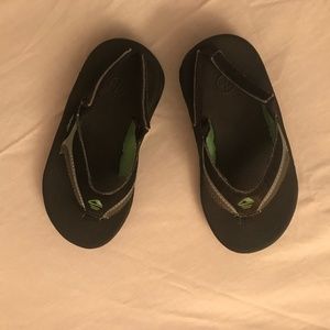 REEF Little Boy Fanning Flip Flips size 7/8 NEVER BEEN USED